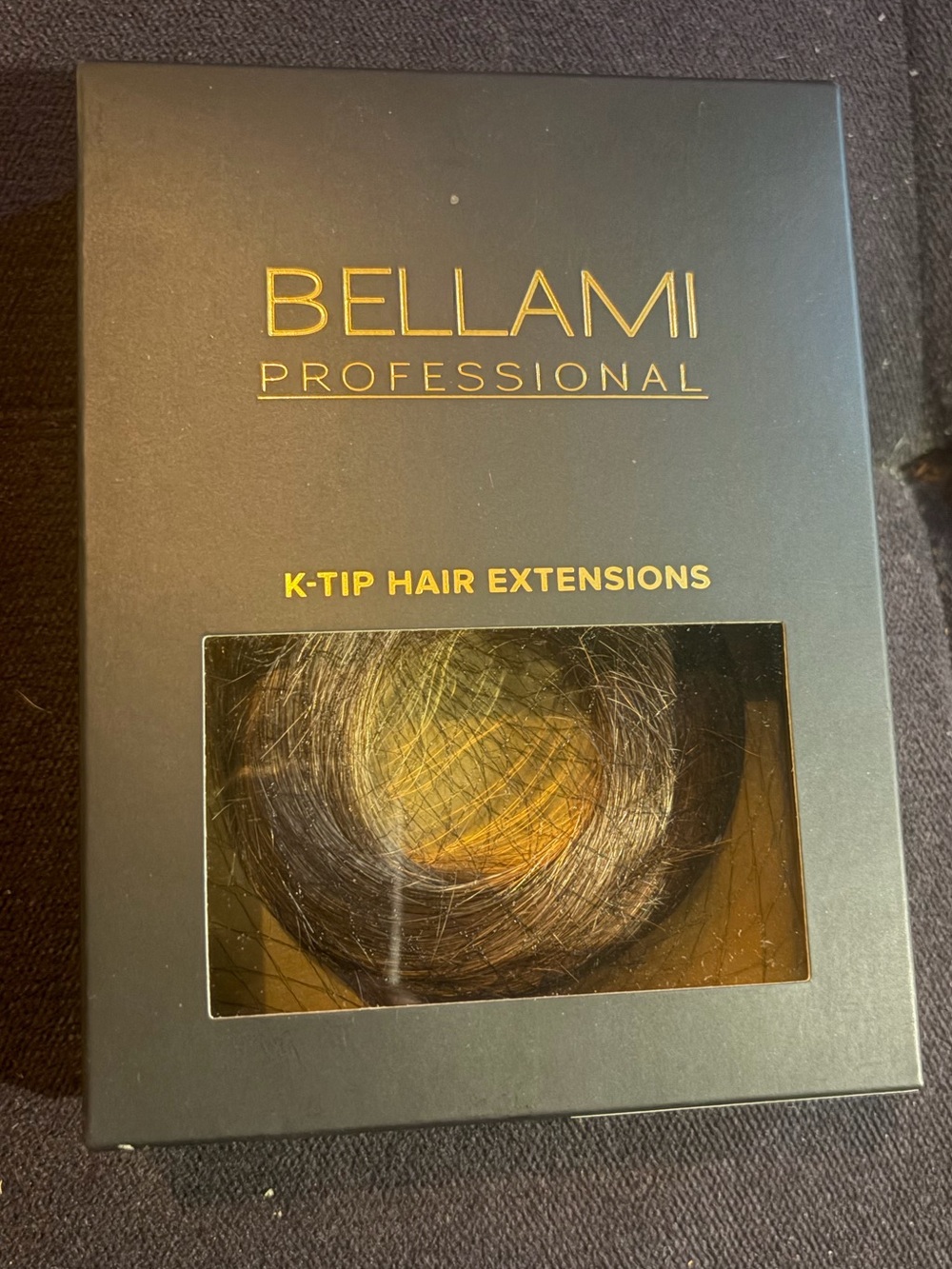 K-Tip Bellami Hair  16” extensions walnut brown
